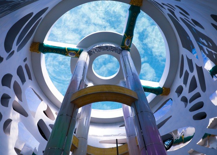 acrylic glass bottom pool